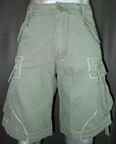 NEW GREEN MOLECULE CARGO TOUGH 100% COTTON SHORTS S-L
