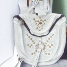 LADY CALF LEATHER MESSENGER STYLE LADIES SHOULDER BAG