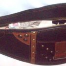 NEW BIKER CHOPPER SHOULDER BROWN CALF LEATHER BAG