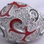 925 SILVER MULTI COLOR TRIBAL ENAMEL LADIES RING US 7.5