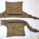 TRAVEL  BIKER MONEY GRAY HIPSTER LEATHER BELT POUCH szS