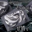 925 STERLING SILVER TRIBAL FIRE TATTOO FLAME BIKER CHOPPER KING RING US 9.5