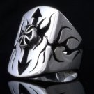 925 SILVER MALTESE CROSS TRIBAL ARROW BIKER CHOPPER ROCKSTAR KING RING US sz 12