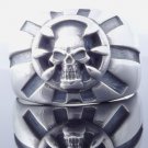 925 STERLING SILVER SKULL SYMBOL LIVE TO RIDE MAGIC CHOPPER RING US SZ 7 TO 15