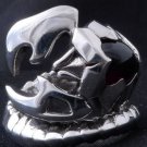 925 SILVER SCORPION BLACK ONYX GEMSTONE GUITAR PLAYER CHOPPER RING US sz 7 to 15