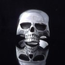 KEITH RICHARD SKULL 925 STERLING SILVER ROCKSTAR RING US SZ 7 TO 15