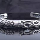 STAINESS STEEL SKULL CHOPPER BIKER TRIBAL OUTLAW BANGLE NEW