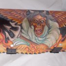 Carved Motorcycle Ghost Leather Front Fork Motorcycle Biker Tool Bag