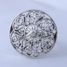 925 STERLING SILVER MODERN TRIBAL SUN LADIES RING US sz 9