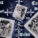Sterling Silver Cross Biker Tribal Gothic Rockstar Ringus sz 7 to 15