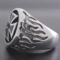 925 SILVER LUCKY 13 BIKER CLAW DRAGON FANG MOTORCYCLE RIDER US SZ 7 TO 15