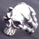 925 STERLING SILVER HEAVY SOLID SKULL HUGE CLAW BIKER ROCK STAR RING US sz 10.5