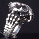925 STERLING SILVER SKULL YARD NUMBER 81 BIKER KING RING US sz 12 NEW