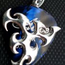 925 STERLING SILVER CUSTOM GUITAR PICK HOLDER BIKER PENDANT