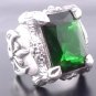 KING CLAW FANG 925 STERLING SILVER BATTLE AXE GEM ROCK STAR BIKER RING 7 to 15