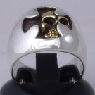 HIDDEN SKULL MALTESE CROSS 925 STERLING SILVER KING BIKER CHOPPER RING US sz 13