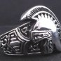 925 SILVER STERLING MEDIEVAL KING HELMET DESIGN BIKER RING US sz 8.5