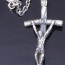 925 Sterling Silver Crucifix Gothic Cross Rosary 52cm  / 20" NEW