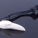 CARVED BUFFALO BONE EAGLE BEAK NECKLACE WITH STRING ADJUSTABLE