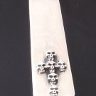 925 STERLING SILVER SKULL CROSS BIKER CHOPPER KING MONEYCLIP