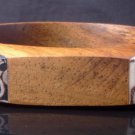 LADIES WOODEN AND BONE CARVED BRACELET BANGLE