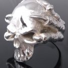 Skull Claw Biker Chopper Plated Silver Ring US sz 10.25,11.25, 11.5, 12.25, 12.5