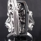 SKELETON GOTHIC CROSS 925 STERLING SILVER BIKER RING US SZ 6-15