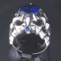 925 SILVER TRIBAL CRUSADER KING GEM CHOPPER RING US sz 7 to 15
