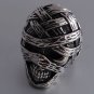 316l STAINLESS STEEL MUMMY BIKER CHOPPER RING US SZ 8-11
