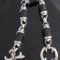 925 STERLING SILVER TRIBAL T-BAR CLASP STINGRAY DESIGN BIKER BRACELET 8.5"