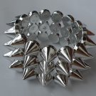 Silver Punk Studs Spike Rivets Elastic Stretch Fashion Bangle Bracelet