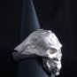 925 Sterling Silver Plated Tattoo Skull Motorcycle Biker Ring US sz 11