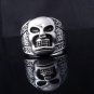 316l STAINLESS STEEL TRIBAL SKULL BIKER MOTORCYCLE RIDER RING US SZ 8-12