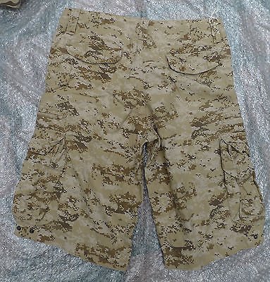 NEW BROWN CAMO SAHARA MOLECULE CARGO TOUGH 100% COTTON SHORTS sz L
