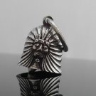 AMERICAN MOTORCYCL INDIANFEATHER  PEWTER BIKER BELL
