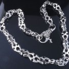 Sterling Silver Tribal Link Clasp Wallet Chain Biker Chain 19"