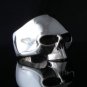 925 STERLING SILVER PISTON KEITH RICHARD SKULL JAW BIKER RING US sz 7 to 15