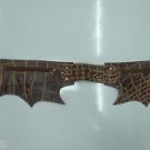 Travel Money Hipster croc design Leather Belt Pouch adjustable sz S