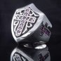 925 SILVER TEMPLAR KNIGHT GOTHIC CROSS TRIBAL SHIELD BIKER RING US sz 10,12
