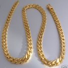 BRASS LINK NECKLACE 60.5 cm