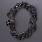 STAINLESS STEEL CROSS BIKER CHOPPER BRACELET 9.25"