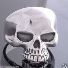 925 STERLING SILVER KEITH RICHARD SKULL BIKER MEN´S RING US sz 10.5
