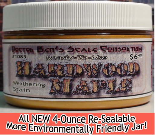 HARDWOOD MAPLE WEATHERING STAIN-4oz Doctor Ben's FLOQUIL REPLACEMENT WOOD/RESIN