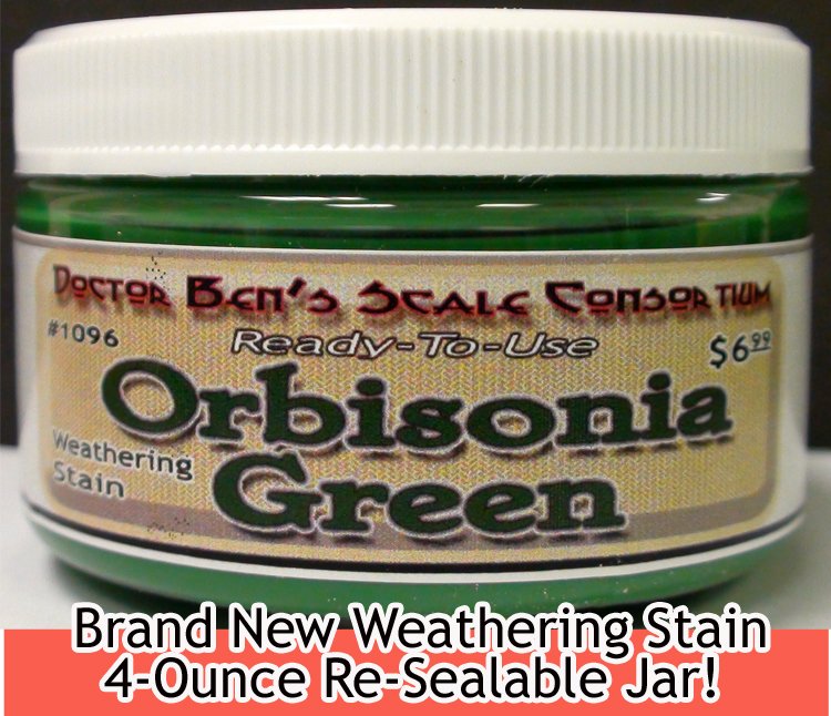 ORBISONIA Depot GREEN WEATHERING STAIN4oz Doctor Ben's FLOQUIL