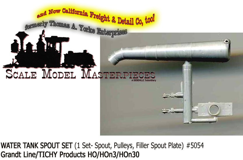 WATER TANK SPOUT SET (1Set) Grandt Line Products 1;87/HOn3/HOn30