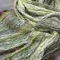 Black and Yellow Cobweb Scarf, from Merino wool and silk
