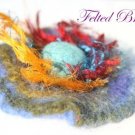 Felted brooch Charisma