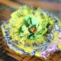 Felted brooch Fancy Feathers, from Merino wool