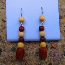 Wooden Beaded Earrings