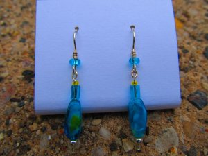 Blue & Yellow Earrings